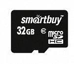 microSDHC 32GB Сlass 10 Smart Buy + адаптор